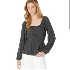 New With Tags. Madewell Plush Smocked Top